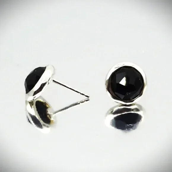 IPPOLITA Wonderland Lollipop Sterling Silver & Faceted Black Onyx Stud Earrings